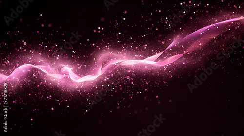 pink abstract particles