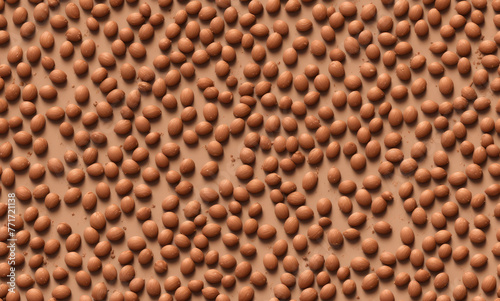 Nuts. Abstract seamless pattern. AI generated.