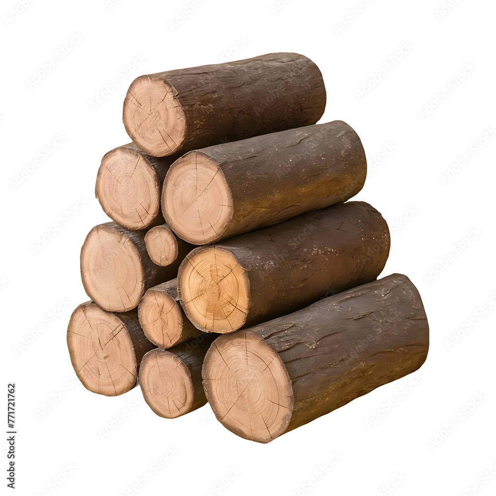Wooden log display wood product stand cut out isolated on transparent background Wooden log display wood product stand cut out isolated on transparent background
