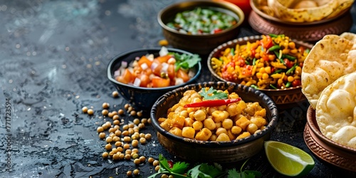 Delicious Indian teatime snacks like Puri papdi chaat and bhel puri made with flour and dee. Concept Indian Street Food, Teatime Treats, Flavors of India, Easy Snack Recipes, Mouthwatering Chaat