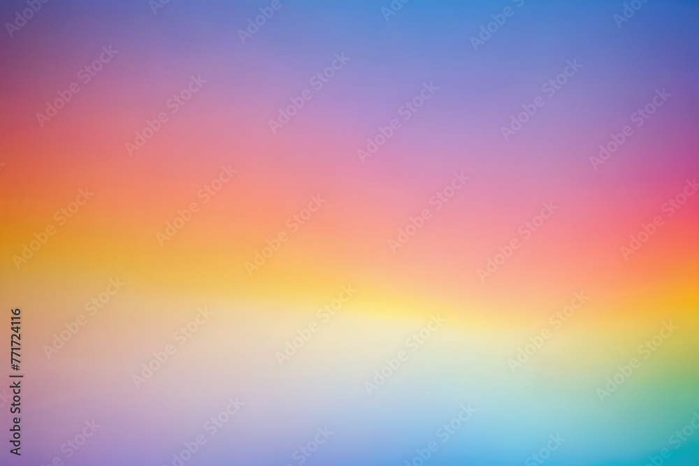 Rainbow pastel background with sunshine glare.