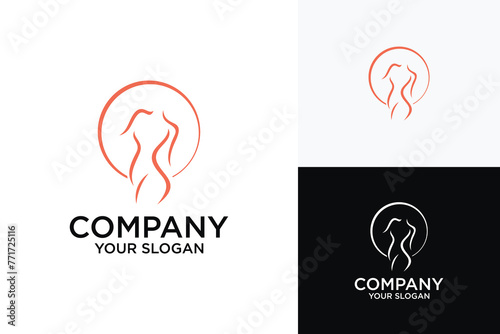 Creative Body Concept Logo Design Template Dancer logo and symbol vector