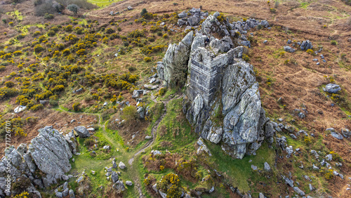 Roche rock aerial shot