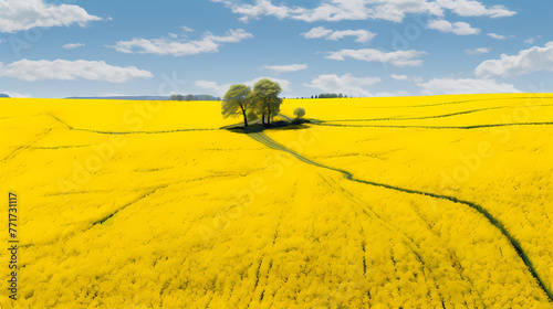Rapeseed field background