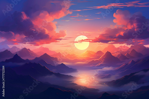 Rise with the sun and bask in the glory of the dynamic sunrise gradient.