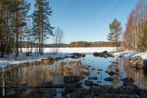 Early spring  in Northern Sweden.