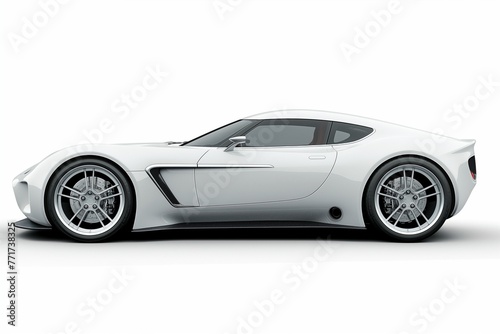 a sports car front and side view isolated into white, sports car closeup view isolated, supercar isolated, automobile, car, supercar, car background, supercar in white background, car side view, car © MH