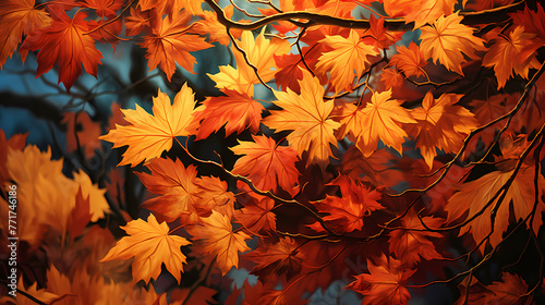 autumn maple leaves