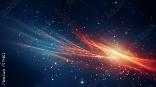  Abstract Particle Moving In The Sci-fi Space Wallpaper, Background
