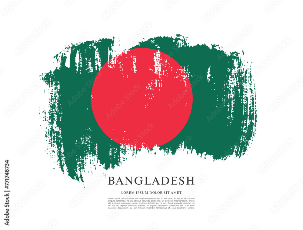 Flag of Bangladesh, vector illustration Flag of Bangladesh, vector illustration