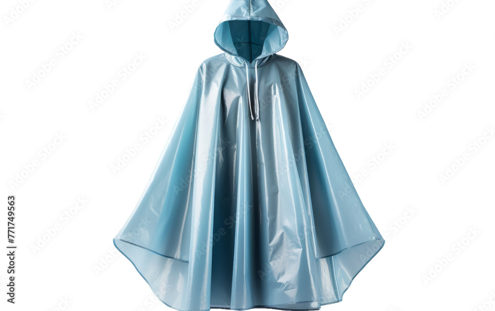 A mysterious figure in a flowing blue hooded cloak walks through a moonlit forest