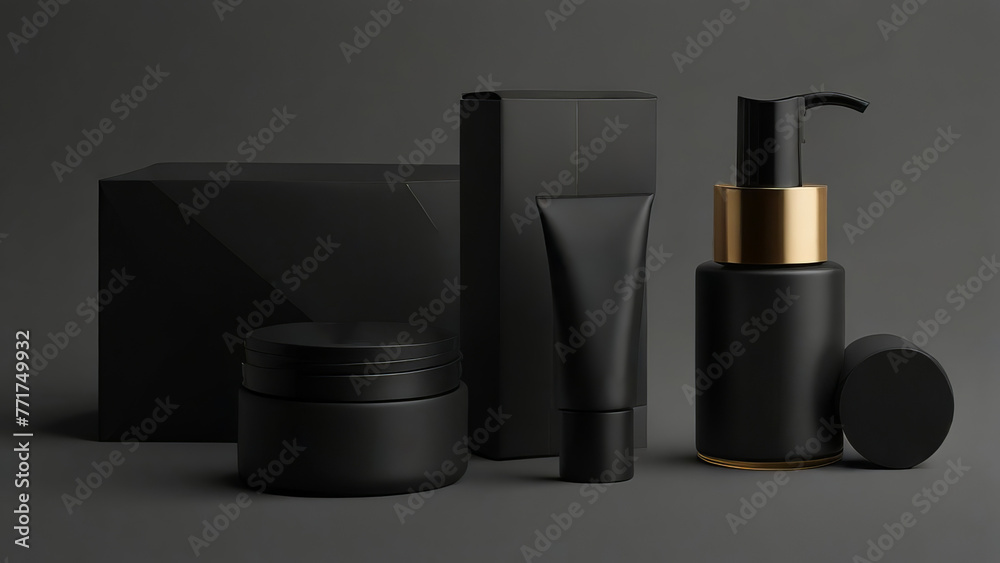 3D Product Design clean mockup black 3D Product Design clean mockup black