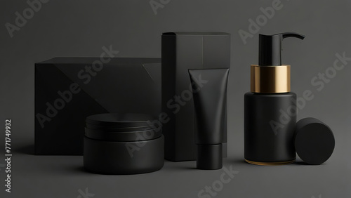 3D Product Design clean mockup black