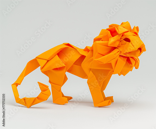 origami paper lion