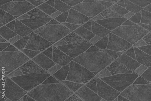 Grey dark black mosaic stone ceramic floor tile background surface texture backdrop