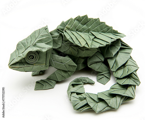 origami paper lizard