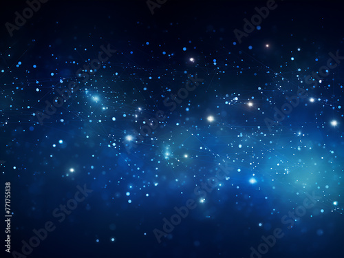 Celestial beauty in the starry heavens bright. AI Generation.