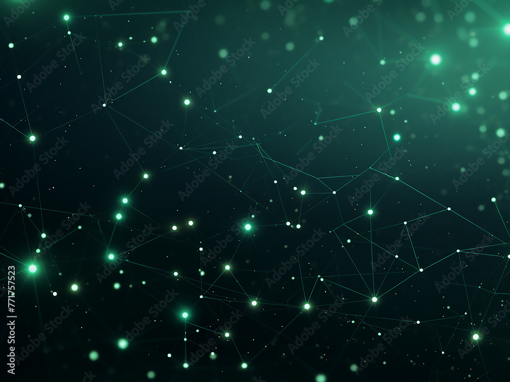 Constellation Green's cosmic charm revealed. AI Generation.