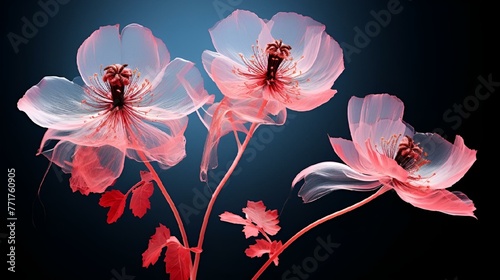 poppies on background