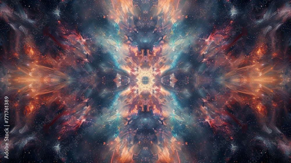 Abstract Cosmic Kaleidoscope Pattern
