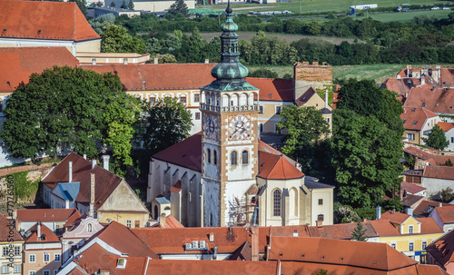 Church of Saint Wenceslas in Old Town of Mikulov town, Czech Republic photo