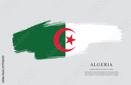 Flag of Algeria, vector illustration 