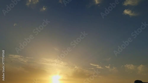 Timelapse of a sunset sky - South of France