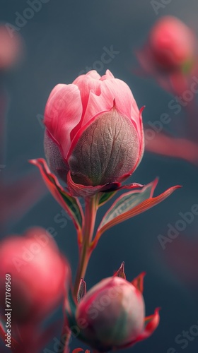 Pink Flowers in Vase on Table