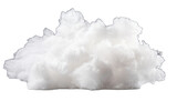 White fluffy cloud isolated in no background. Clipping path