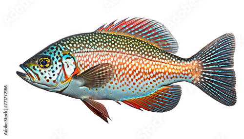 discus fish isolated in no background, clipping path included