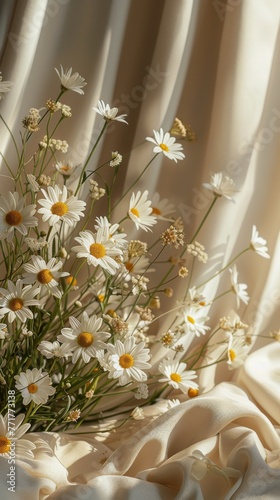Flowers Scattered in Grass