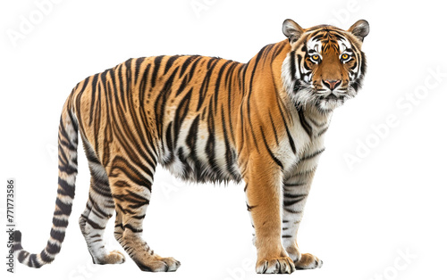 Tiger on transparent or white background