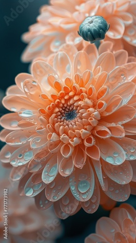 Water Droplets on a Flower Petal