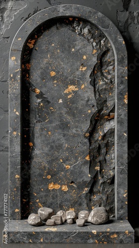 Monochrome Marble Floor