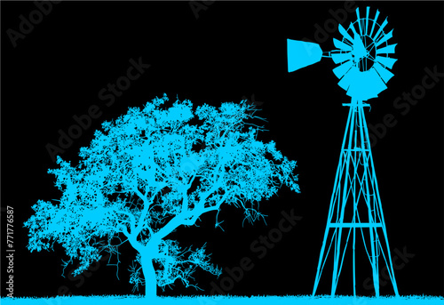 arboles, vector, silueta, paisaje, arbol, florecer, ramas, hojas, bosque, ilustracion, arte, naturaleza, descanso, follaje, textura