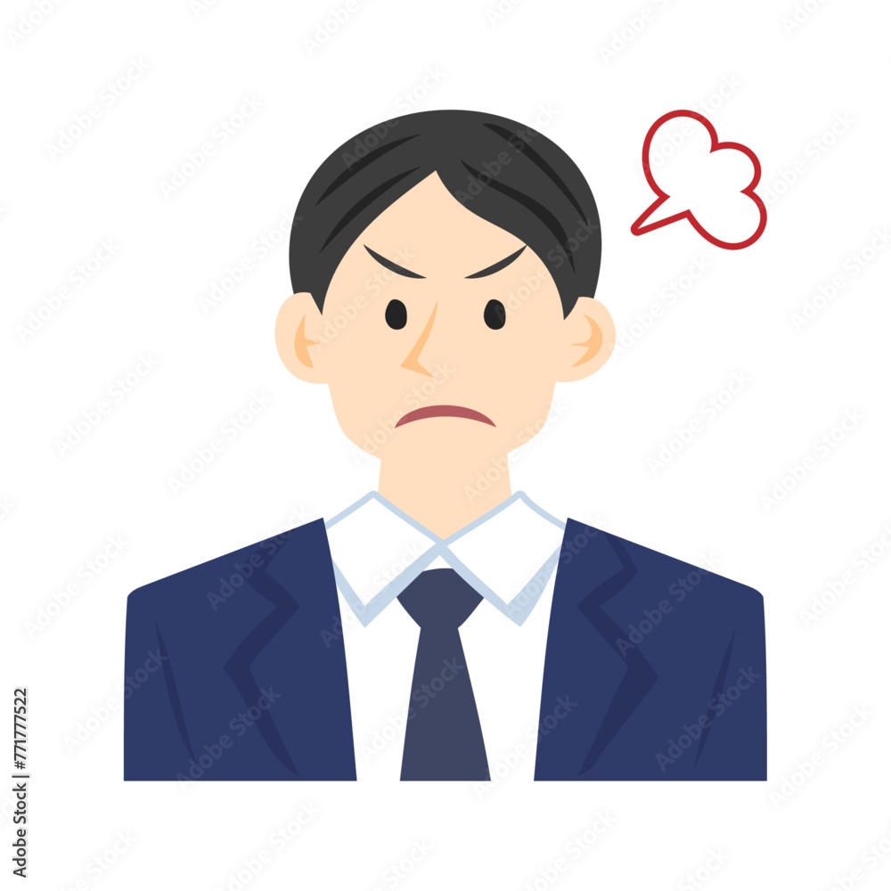 怒る男性社員。フラットなベクターイラスト。
An angry male employee. Flat vector illustration. 怒る男性社員。フラットなベクターイラスト。
An angry male employee. Flat vector illustration.
