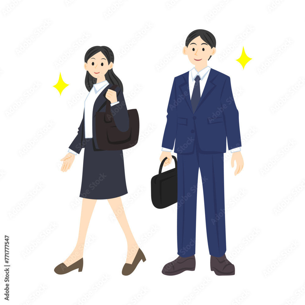 新入社員。フラットなベクターイラスト。
New employees. Flat vector illustration. 新入社員。フラットなベクターイラスト。
New employees. Flat vector illustration.