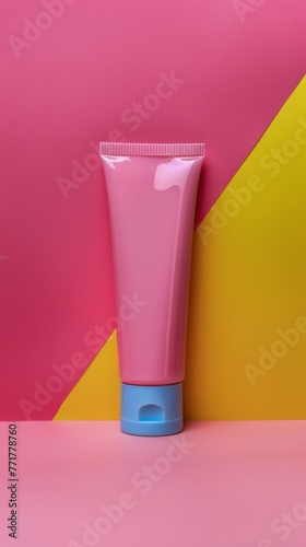 Pink Tube on Pink Table