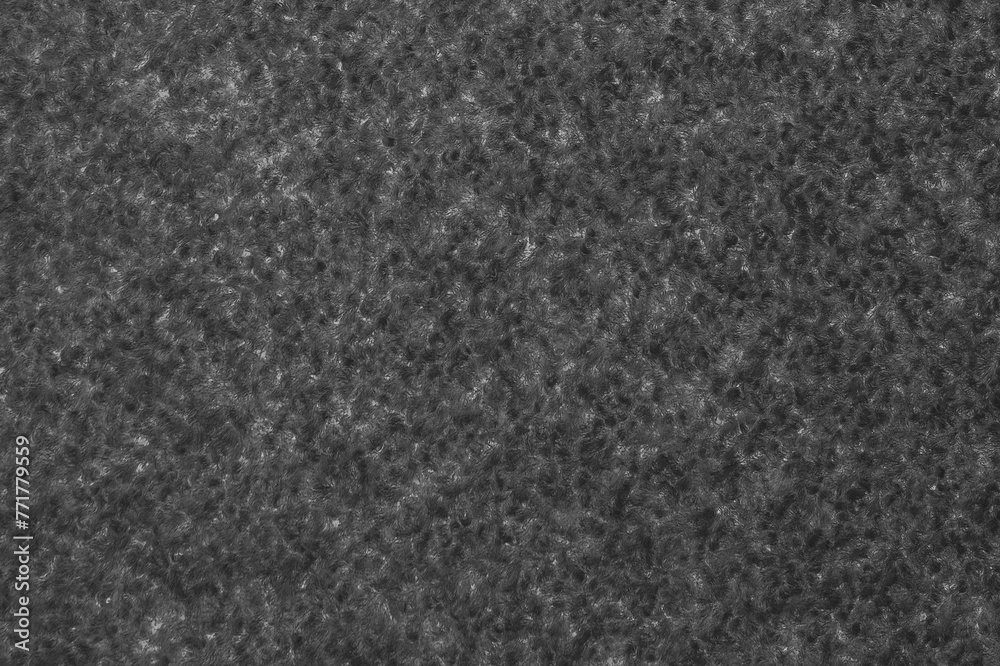 Obraz premium Soft surface dark grey carpet texture background abstract pattern backdrop