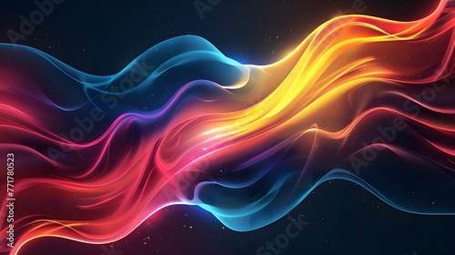 Ethereal Vibrance: Dynamic Multicolored Background photo