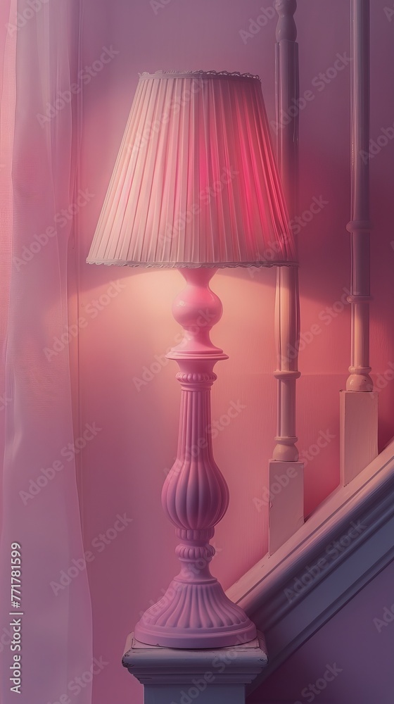 Pink Lamp With Pink Shade Pink Lamp With Pink Shade