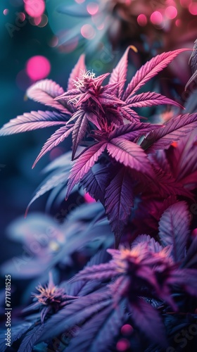 Close Up of Plant With Purple Leaves
