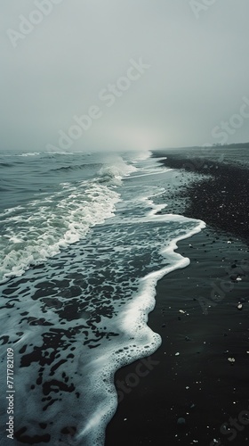 Ocean Waves in Monochrome
