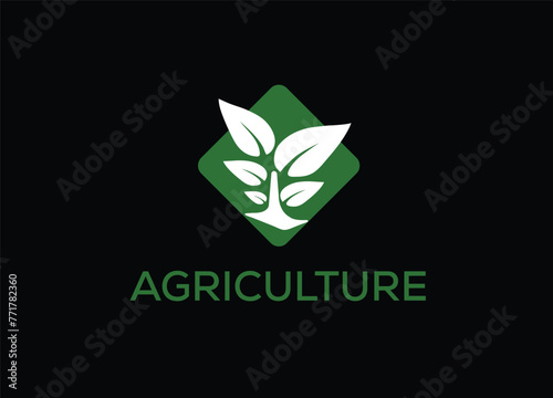Agriculture logos that are natural, luxurious, professional, or template vector designs