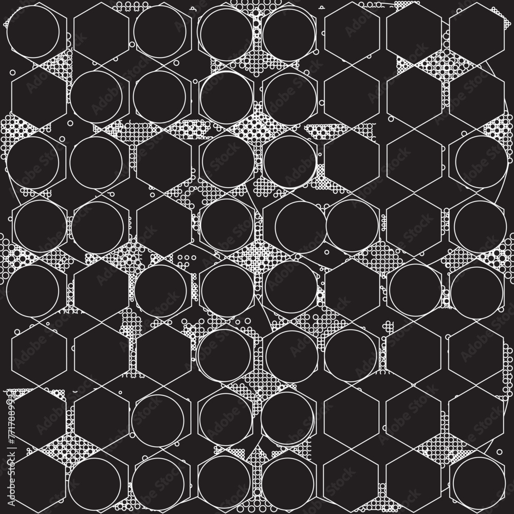 Naklejka premium 1bwpastel pattern honeycomb96