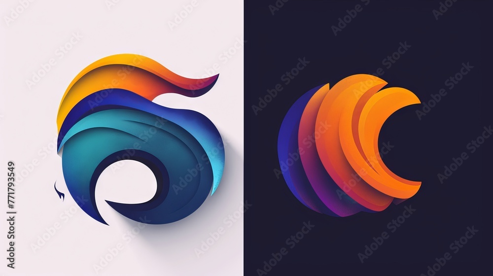 Obraz premium Tech logo design