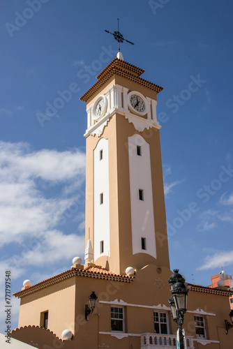 Uhrturm des Mercado Nuestra Señora de Africa, Teneriffa, Kanarische Inseln, Spanien, Santa Cruz de Tenerife