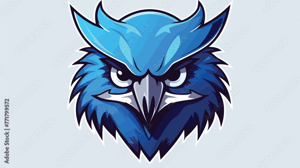 Blue Bird Head Mascot Logo - Animals Mascot Esports