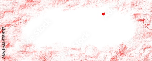 red frame Background with red colour and small heart