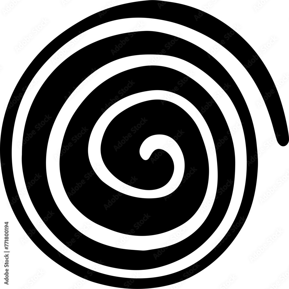 Doodle Spiral Element Doodle Spiral Element
